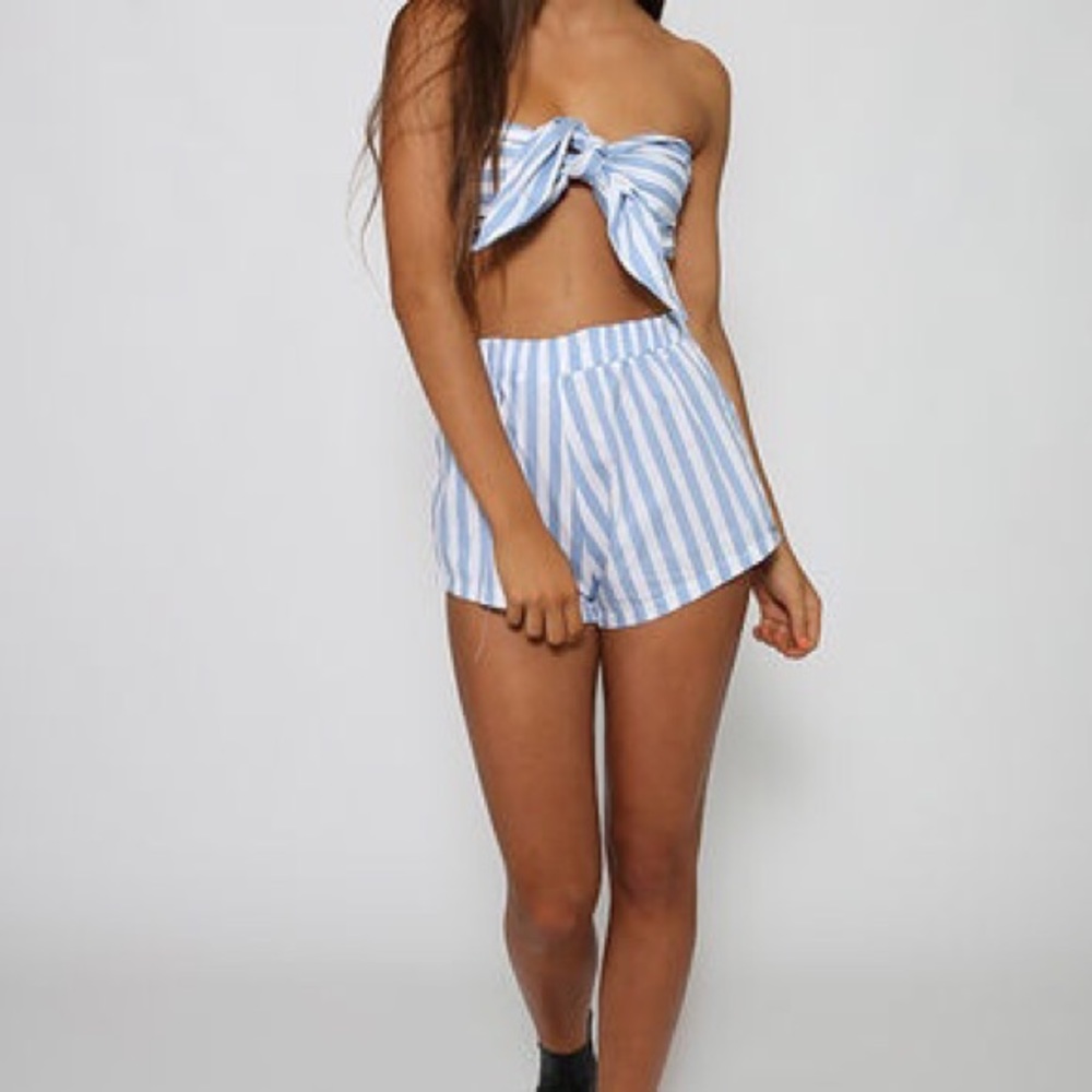 O’mighty Little Miss Patsy Set | Blue Stripe